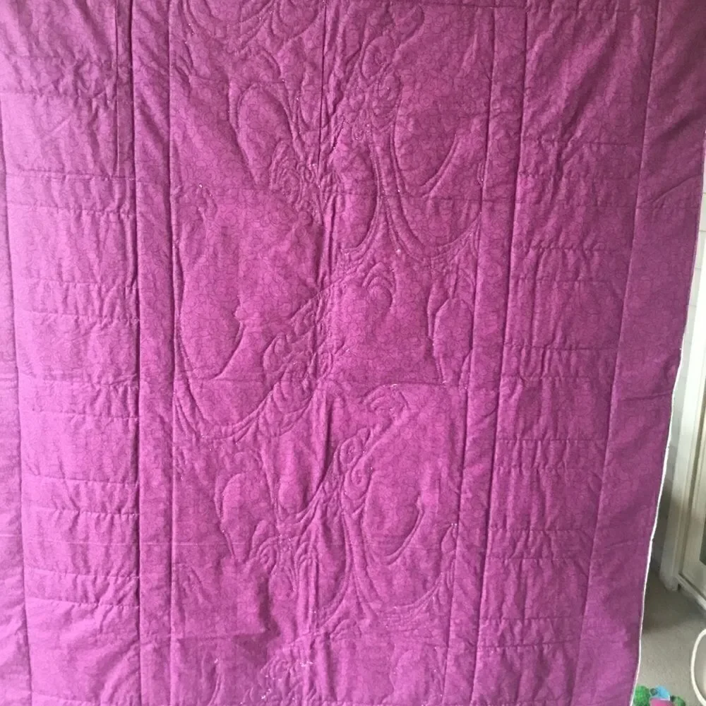 Handmade Lap Quilt. 43” x 63”
